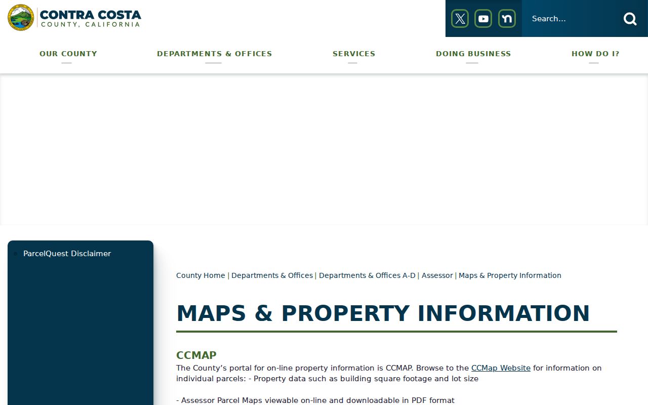 Brentwood public records assessor ParcelQuest information