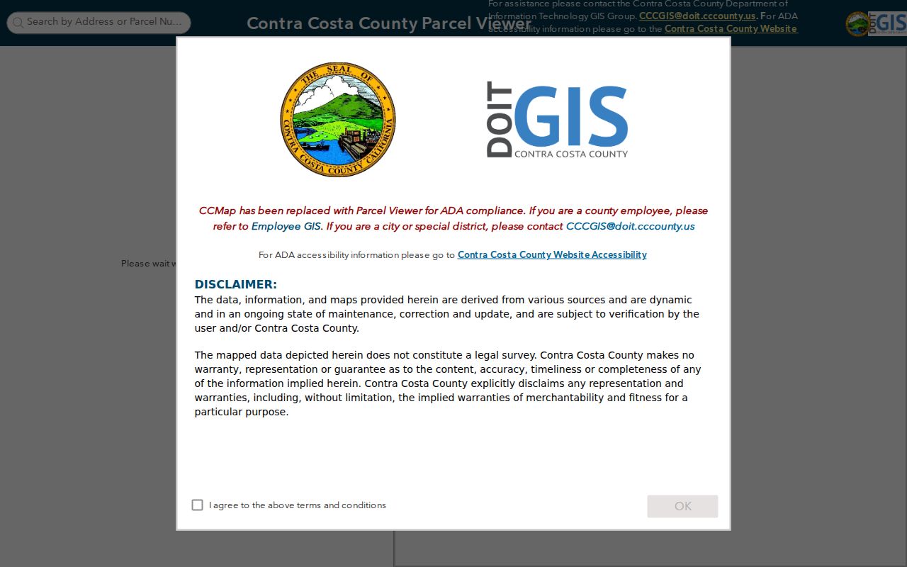 Brentwood public records CCMAP parcel viewer
